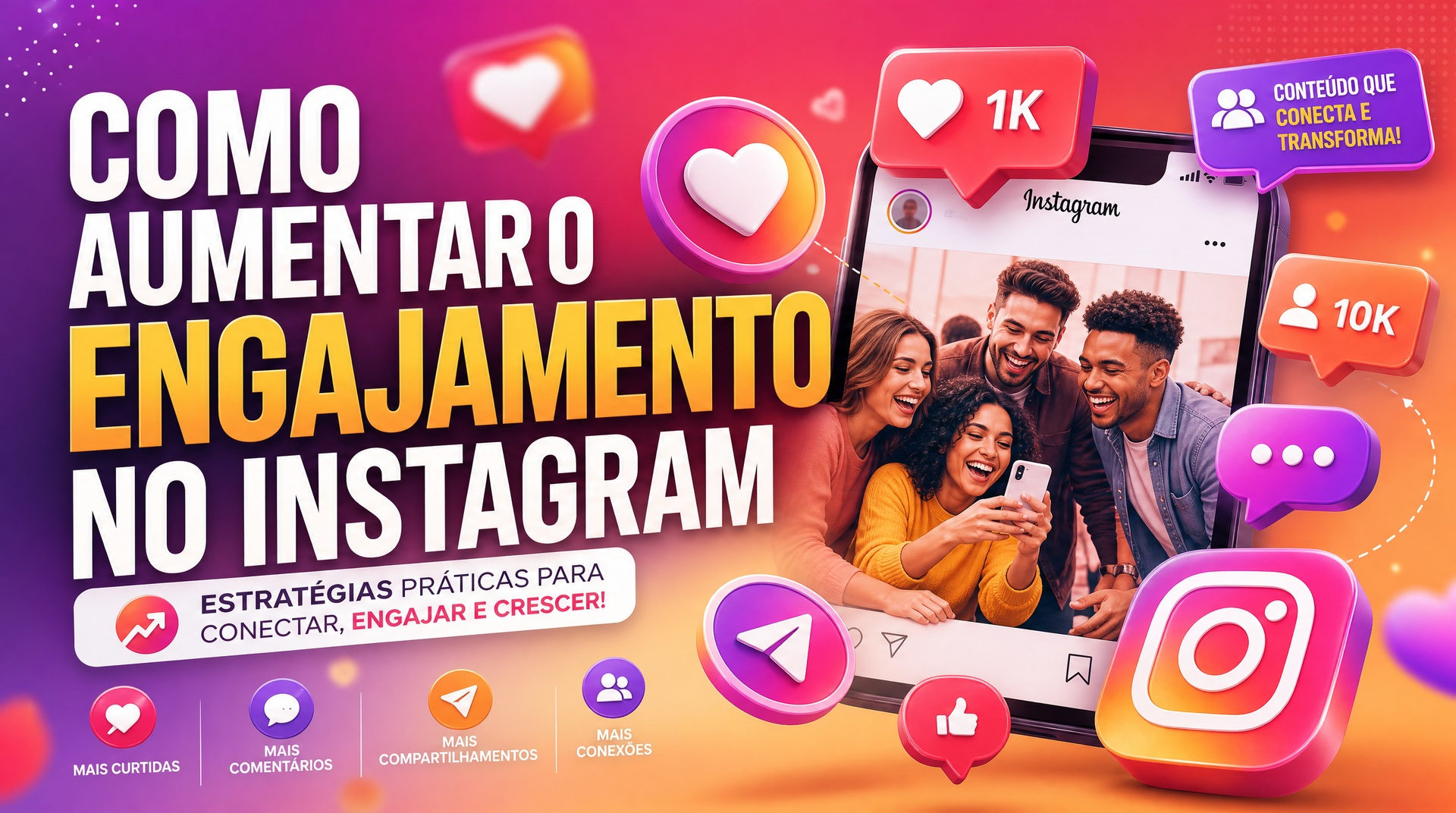 Como Aumentar o Engajamento no Instagram Organicamente em 2026